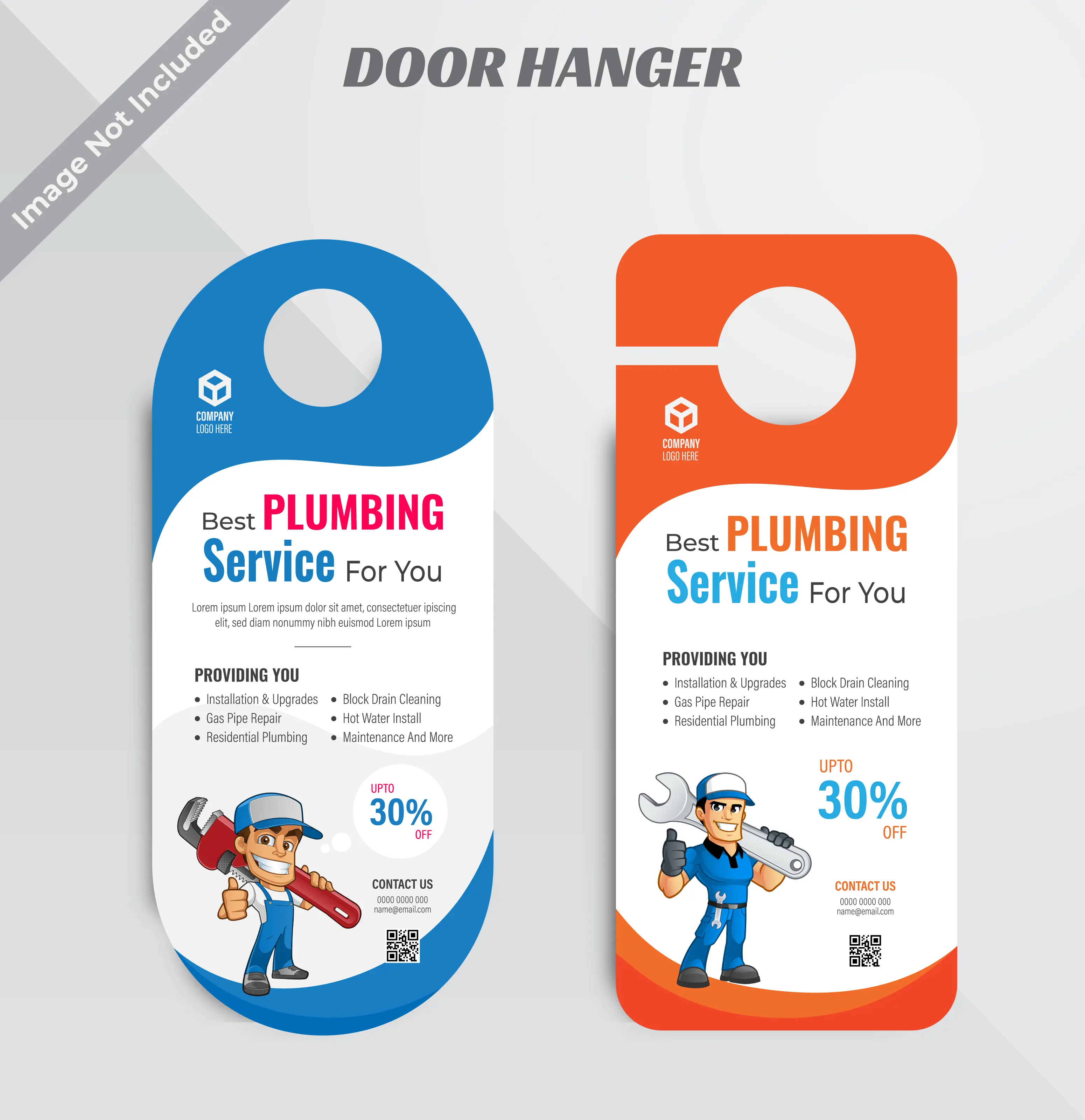 Heating & Air Conditioning Door Hanger 291